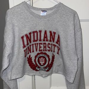 Indiana University Cropped Crewneck